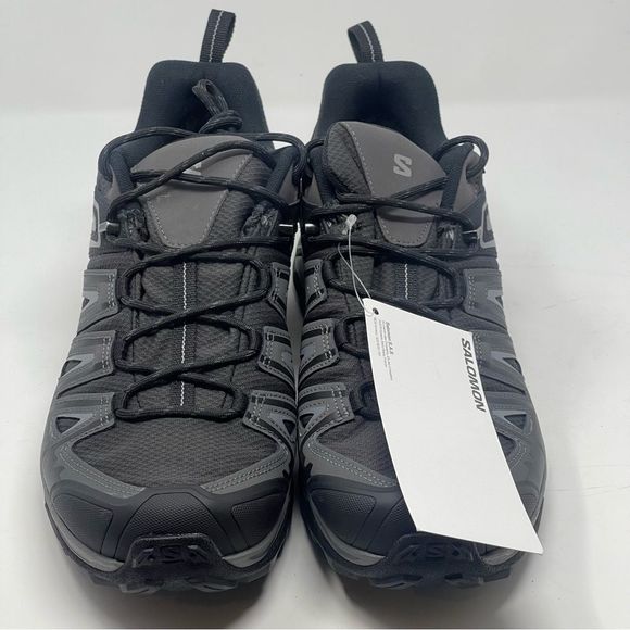 Salomon X Ultra Pioneer Shoes Mens 12.5 Black Gray Waterproof Hiking Trail New - Picture 6 of 14